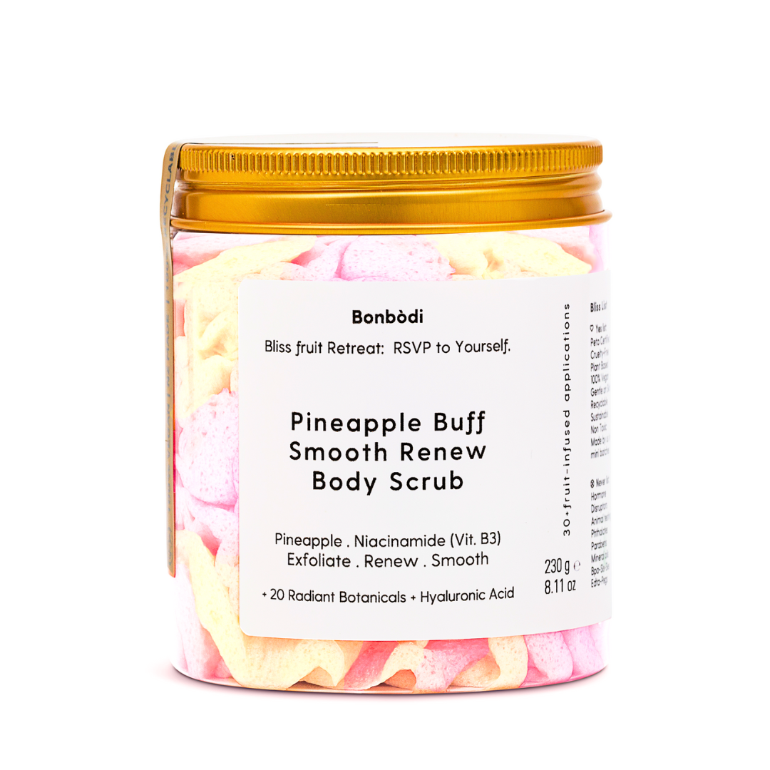 Pineapple Buff Smooth Renew Body Scrub 🍍 Bonbodi Bliss ƒruit Retreat  230g / 8.11 oz