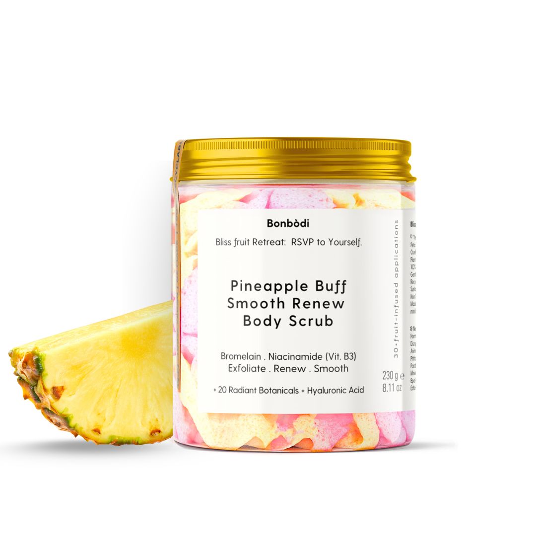 Pineapple Buff Smooth Renew Body Scrub 🍍 Bonbodi Bliss ƒruit Retreat  230g / 8.11 oz