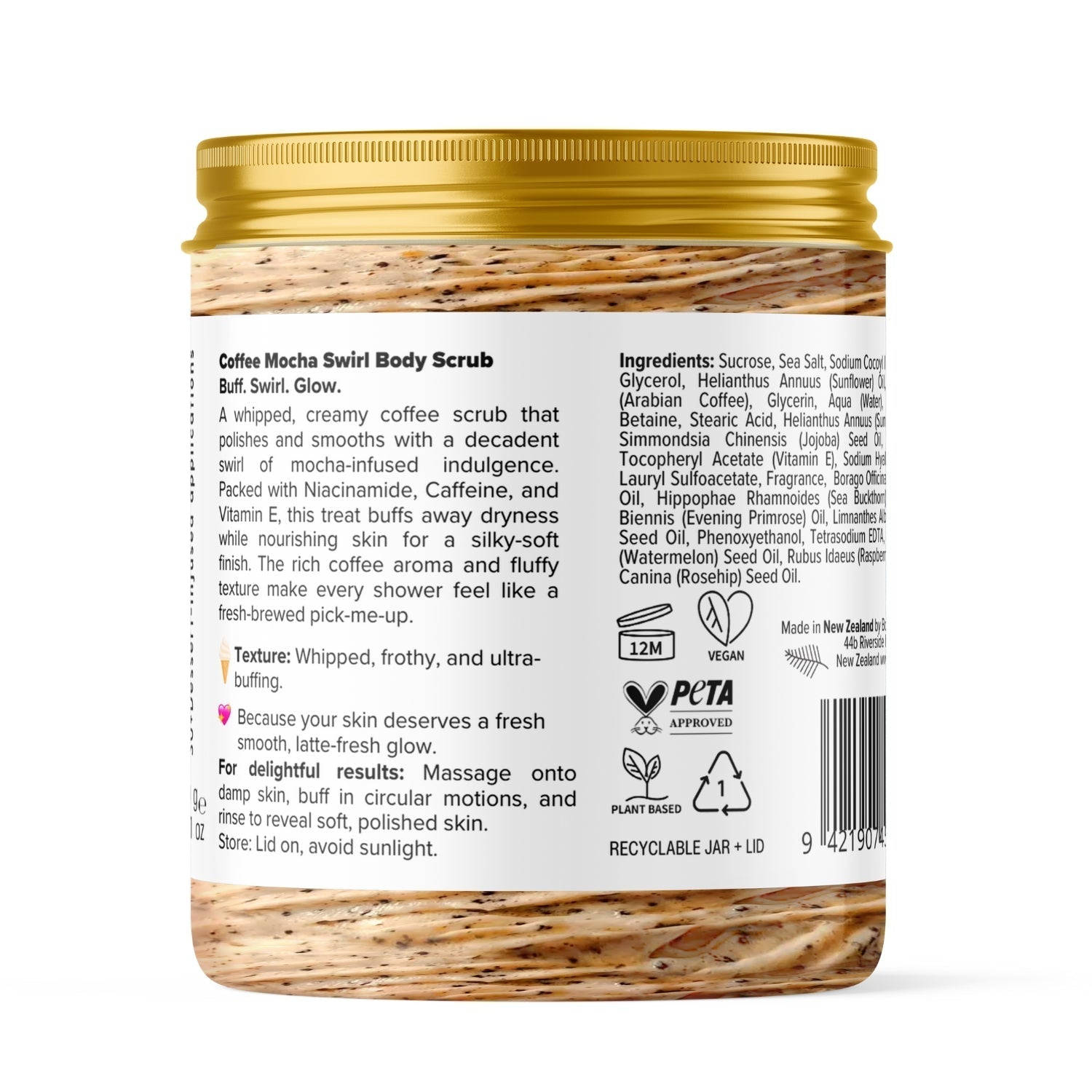 Coffee Mocha Swirl Body Scrub Bonbodi