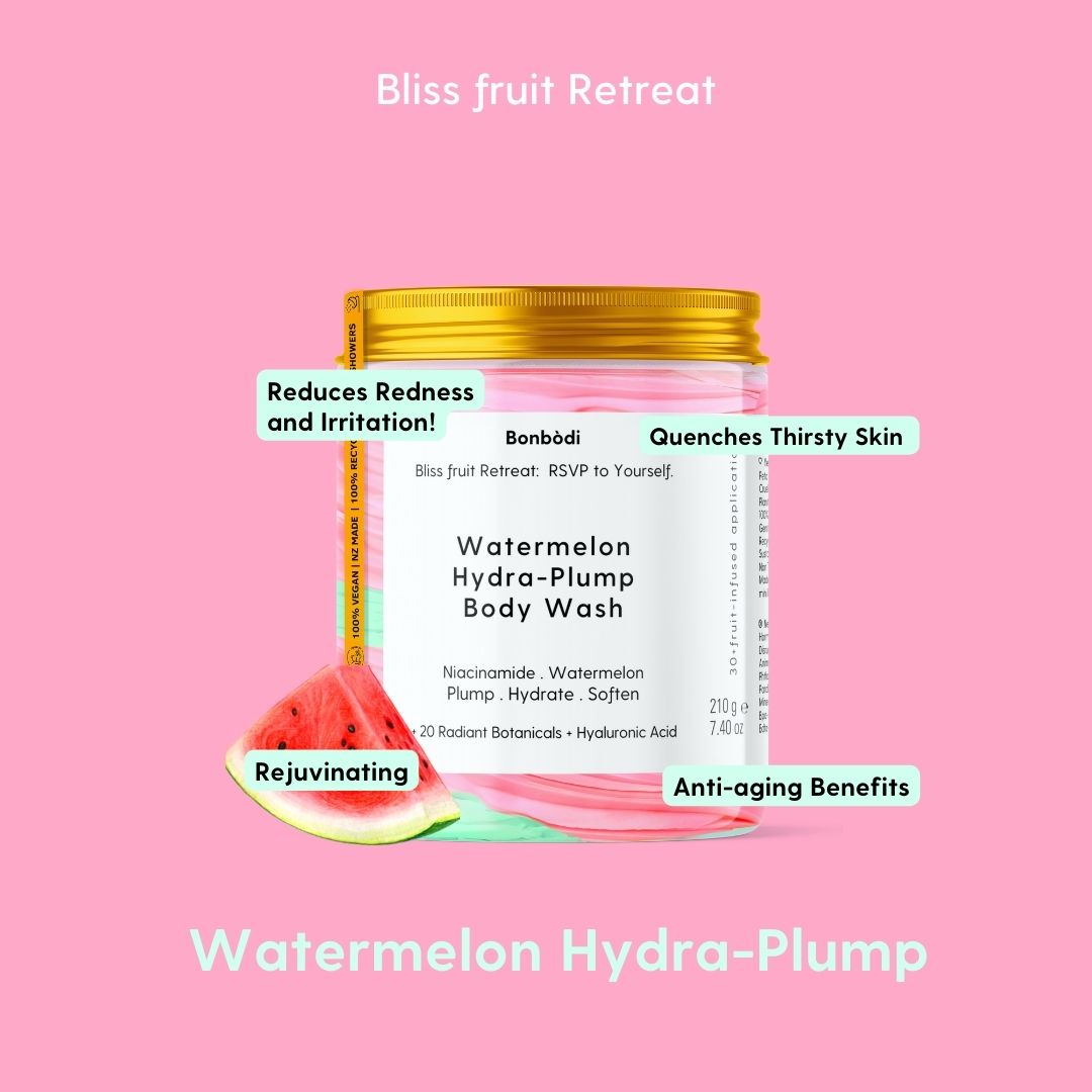 Watermelon Hydra-Plump Body Wash  🍉 Bonbodi Bliss ƒruit Retreat 210g / 7.40 oz
