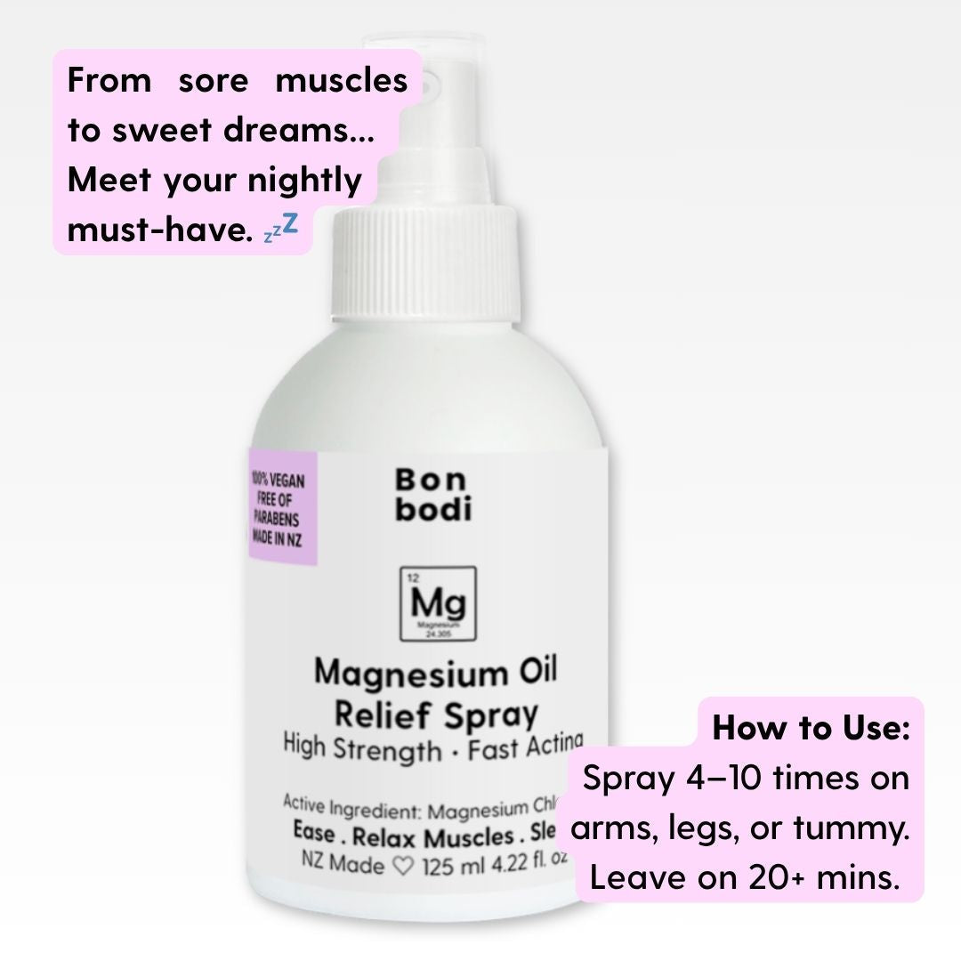 Magnesium Soothing Oil Spray – Now Bigger and Dreamier! The Bonbon Factory
