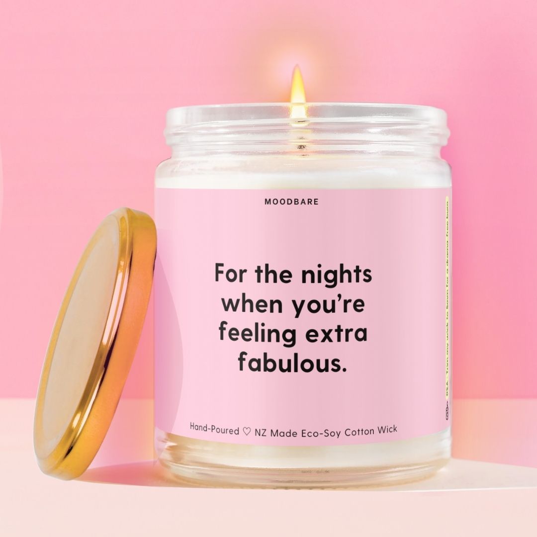 For the nights when you’re feeling extra fabulous. Moodbare