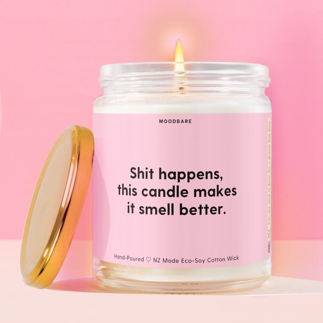 Shit happens, this candle makes it smell better.