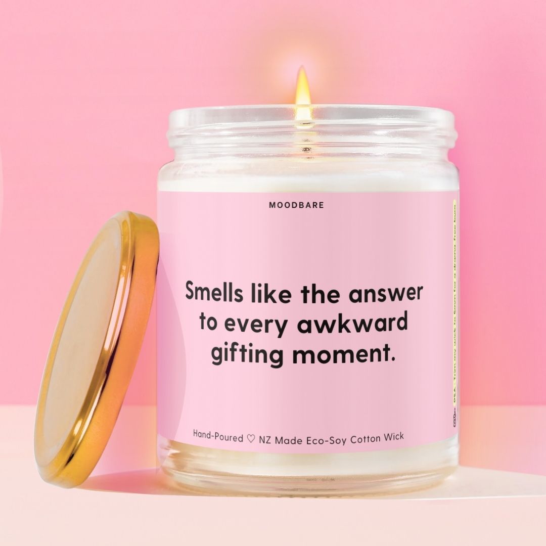 Smells like the answer to every awkward gifting moment.