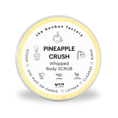 Pineapple Crush Whipped Body Scrub nz-The Bonbon Factory