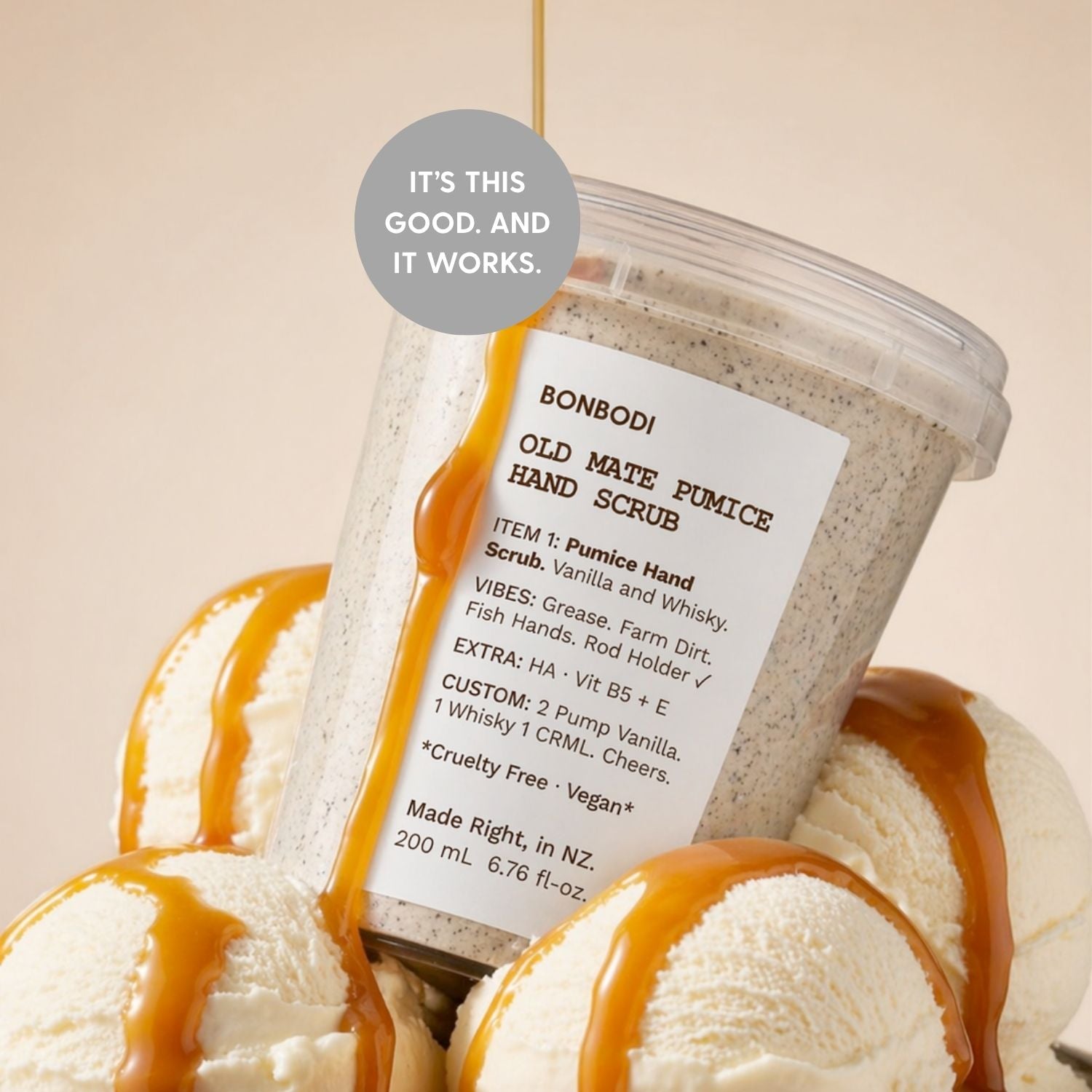 OLD MATE PUMICE HAND SCRUB: Whisky + Vanilla
